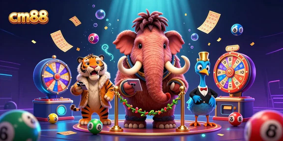 Join the game at cm88 with a vibrant casino scene featuring a bouncer, VIP guest, and doorman.