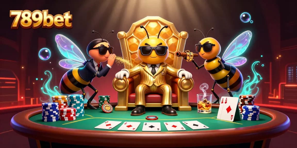 Play poker with 789bet in a luxurious casino scene featuring colorful chips and cards.