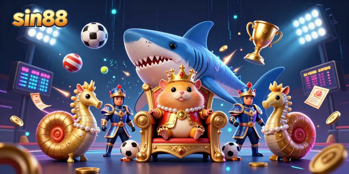 Experience thrilling gambling action at sin88 with a dynamic casino-themed scene.