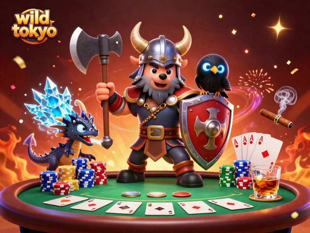 Experience thrilling casino action at wild tokyo with vibrant characters and game elements.