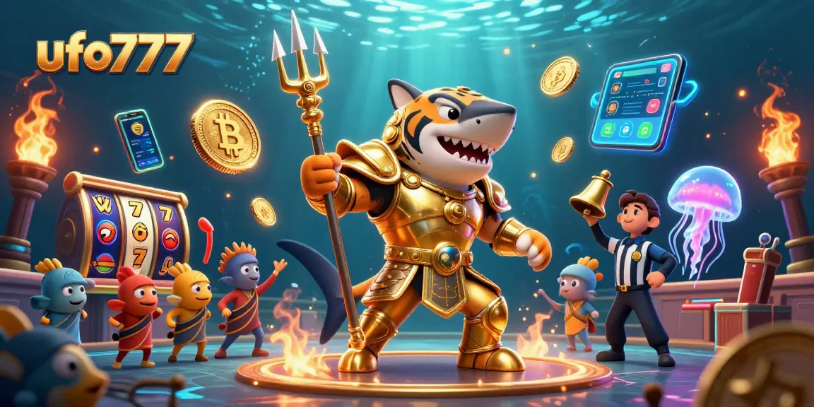 Engage with ufo777's thrilling slot gaming experience illustrated by a vibrant underwater scene.
