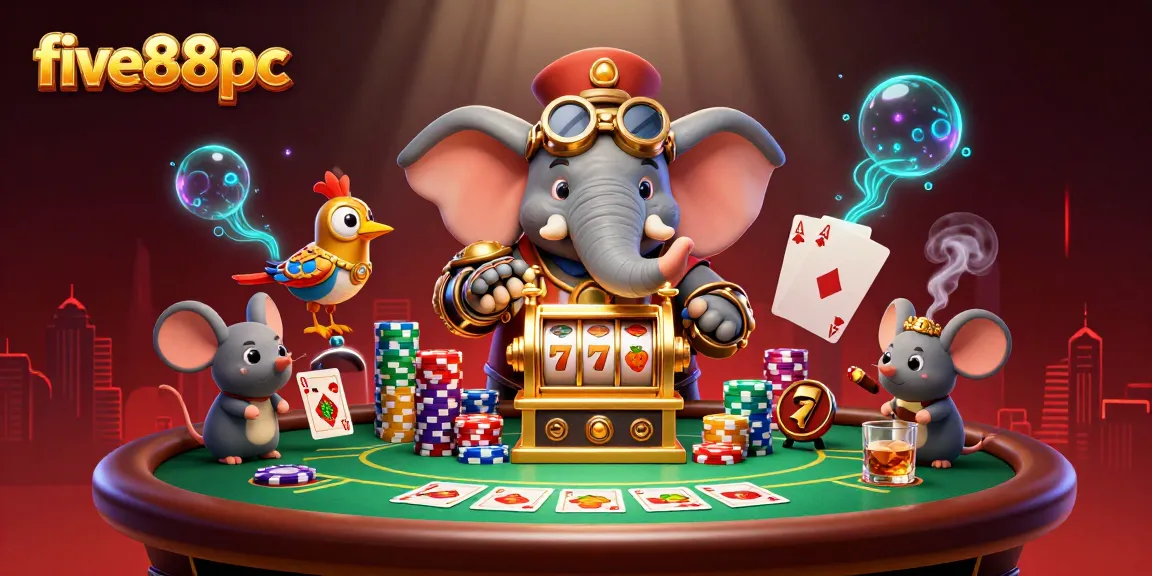 Spin to win at five88pc’s colorful slot machines and poker tables.