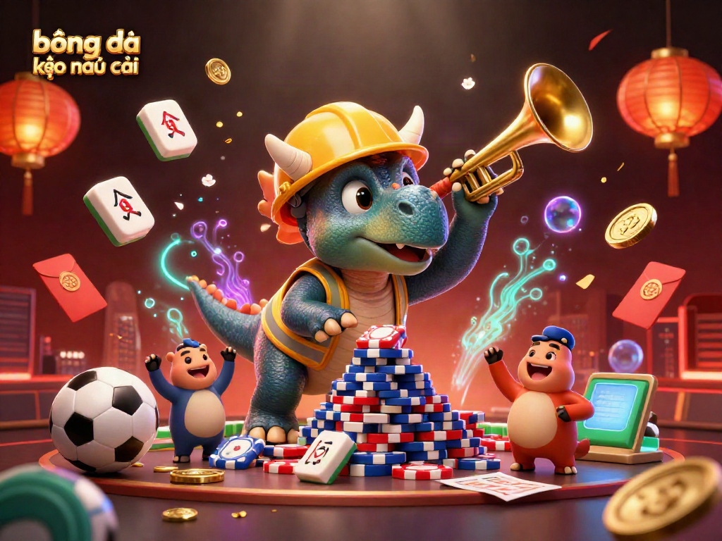 Experience thrilling bóng đá kèo nhà cái action with a vibrant 3D celebration scene.