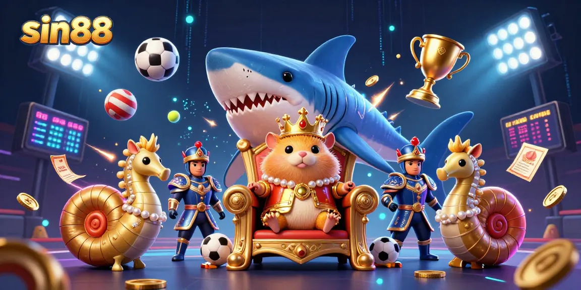 Experience thrilling gambling action at sin88 with a dynamic casino-themed scene.