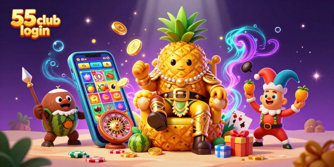 Experience exciting gameplay with 55 club login in a vibrant casino scene filled with rich characters and game elements.