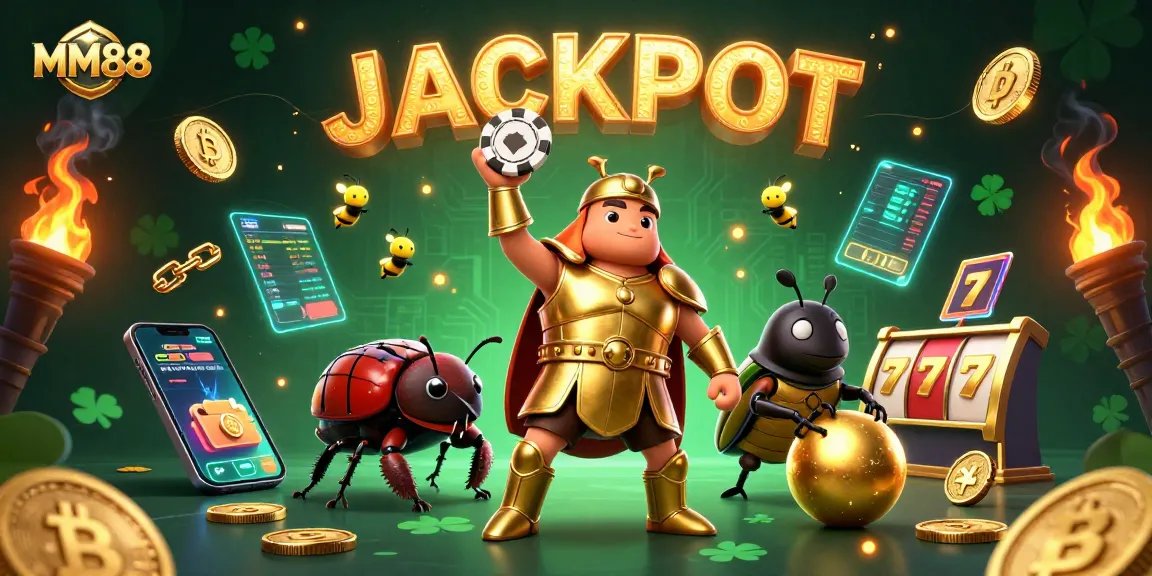 Experience big wins with MM88 through exhilarating casino adventures featuring vibrant characters.