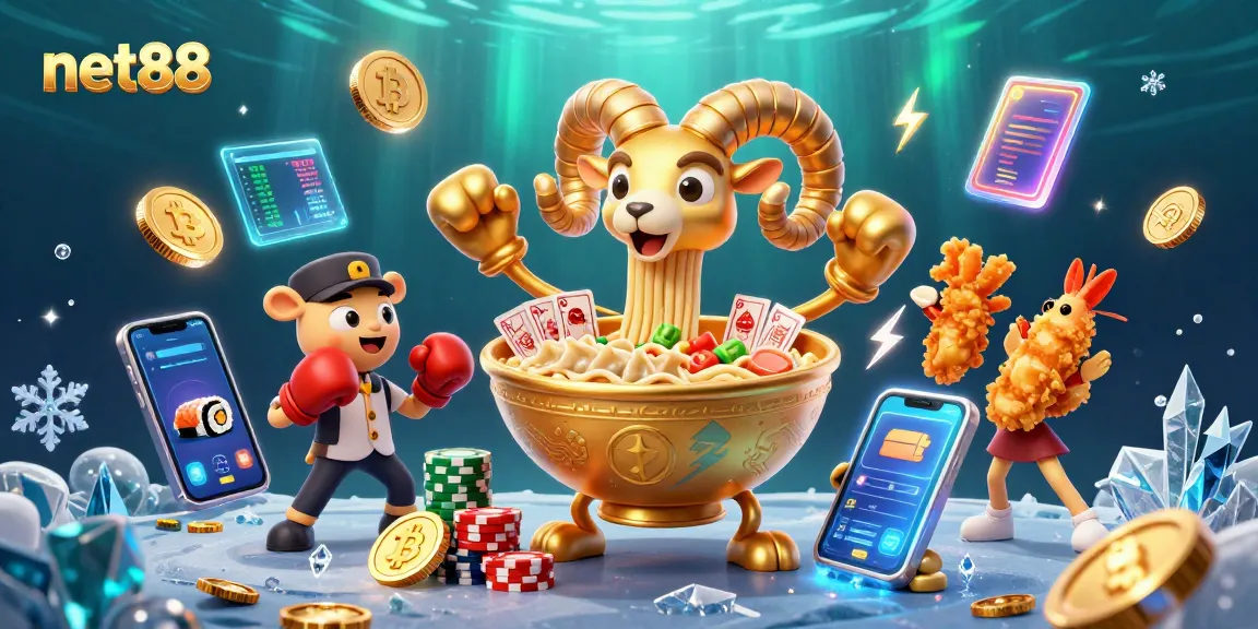 Experience the excitement of net88 with vibrant characters and dynamic casino elements.