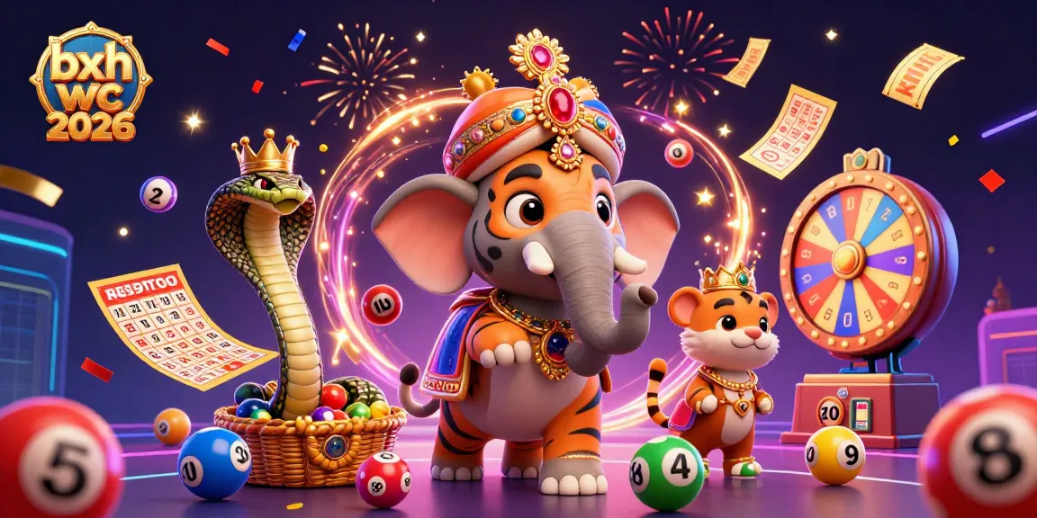 Play the exciting lottery game with bxh wc 2026 amidst colorful dynamic elements and vibrant celebrations!