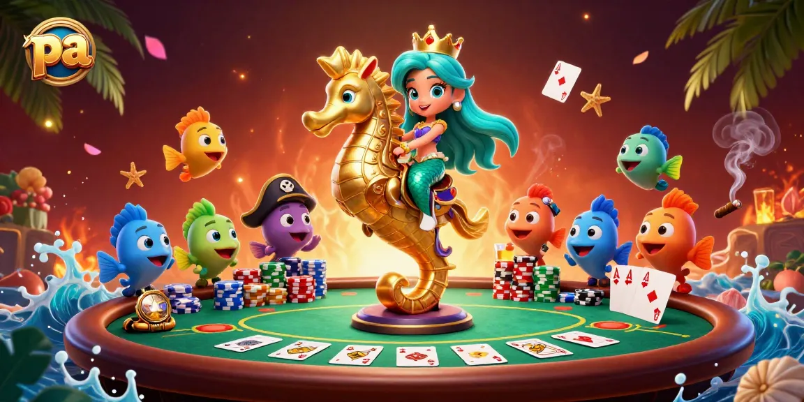 Engage in captivating pa poker adventures with a whimsical 3D mermaid scene.