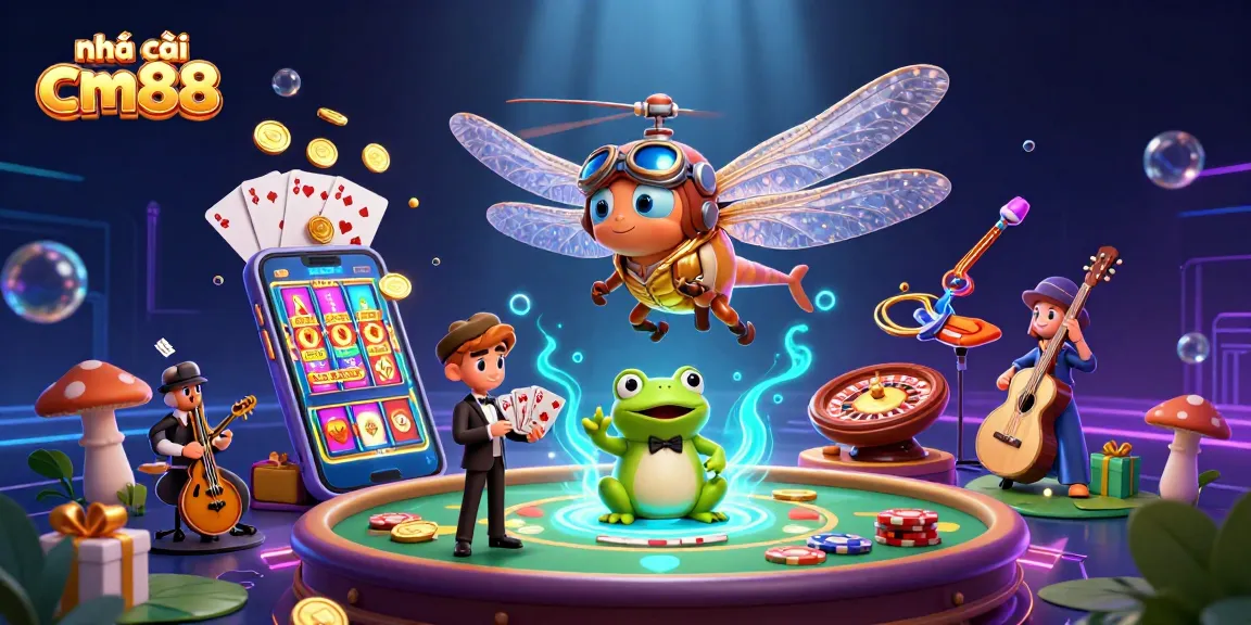 Experience thrilling gameplay at nhà cái cm88 with vibrant casino elements and engaging characters.